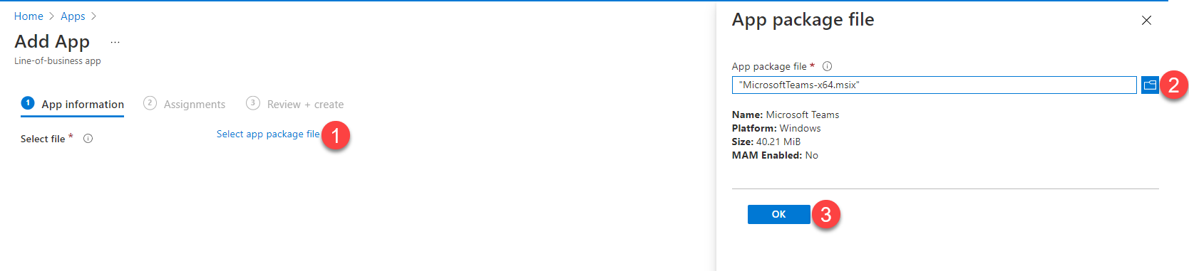 Import the MSIX you downloaded